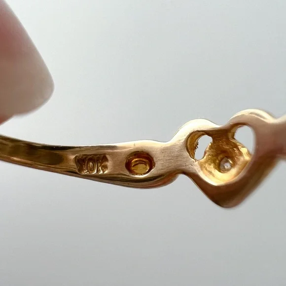 Stamper Black Hills Gold Heart-Shaped Diamond Ring - Picture 5 of 9